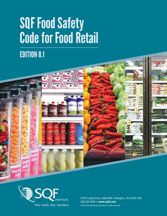 Code de salubrité des aliments du SQF pour la vente au détail d'aliments 