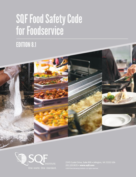 Code de salubrité des aliments de la SQF pour les services alimentaires 