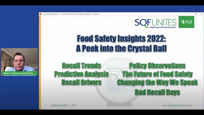2022 年食品安全見解 
