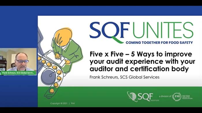 SQF 結合了五 x 五-五種方法來改善與審計師和認證機構的審計體驗 